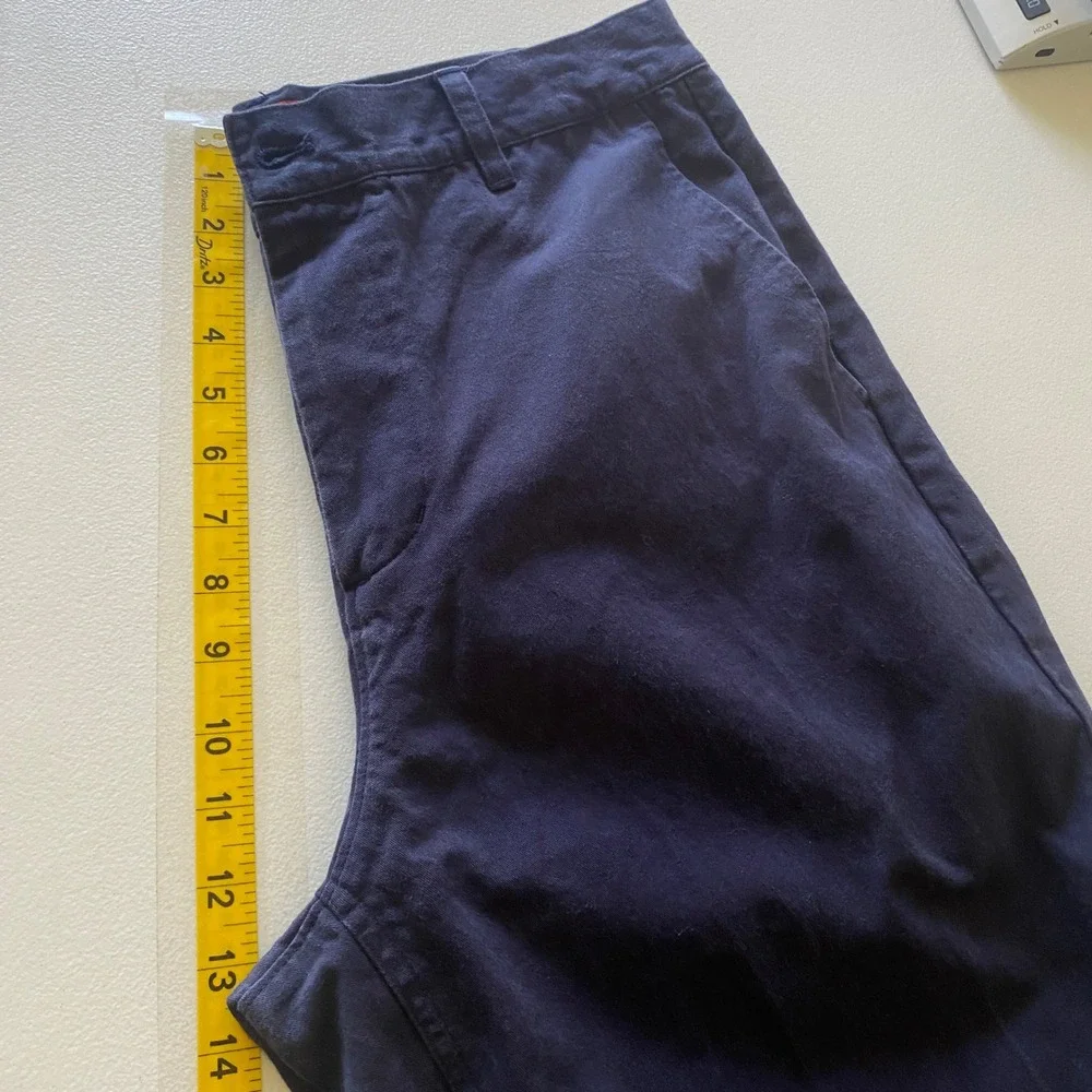 Habitat Skateboards Men's Chino Pants Size 32 Navy Blue Straight Leg Skate Wear